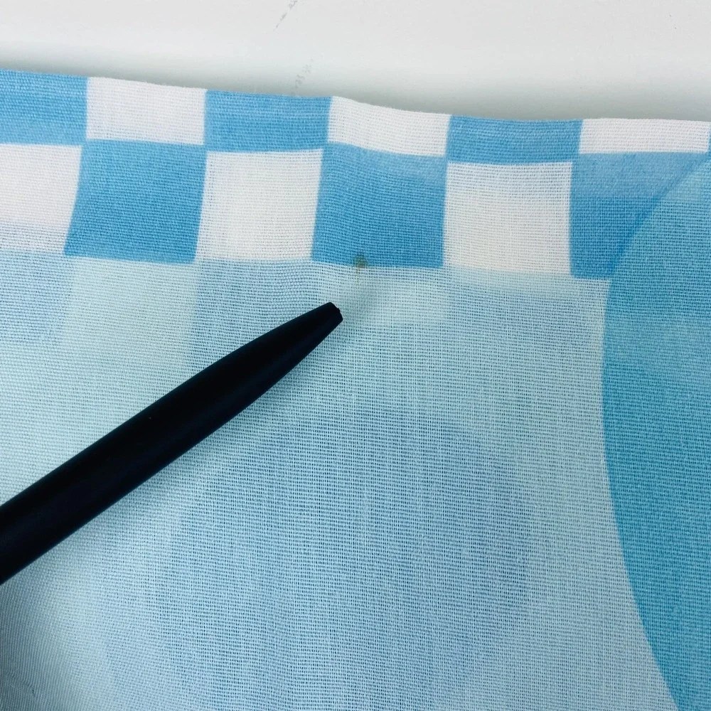 Vintage 2000 Blues Clues Pillow Case Blue Checked Border Y2k Standard Size